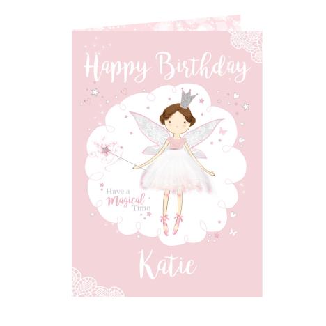 Personalised Fairy Princess Greetings Card £3.99
